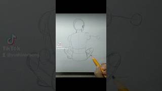 How To Draw While Playing a Guitar of Sitting Anatomy Poses 4/12 #shorts #mangaart #drawinganatomy
