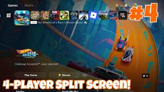 Hot Wheels Let's Race: Ultimate Speed 4-Player Split Screen Co-Op PS5 Gameplay! Part 4! screenshot 2