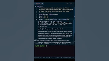 Quick Nested For LOOPS in Python ⚡️ #shorts
