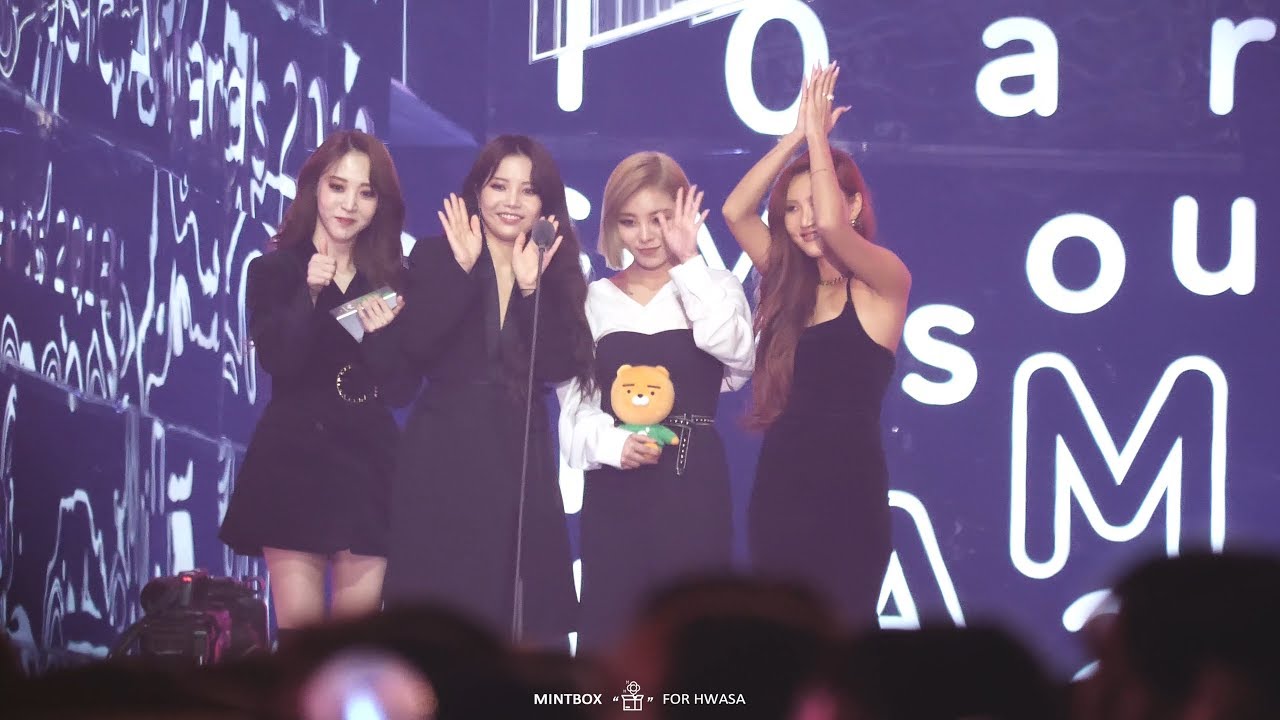 [4K] 181201 2018 멜론뮤직어워드 올해의Top10 수상 마마무 직캠 (Mamamoo Fancam)