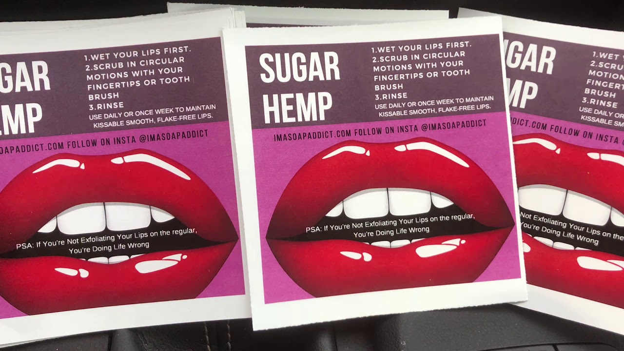 Sugar Hemp Lip Scrub imasoapaddict YouTube