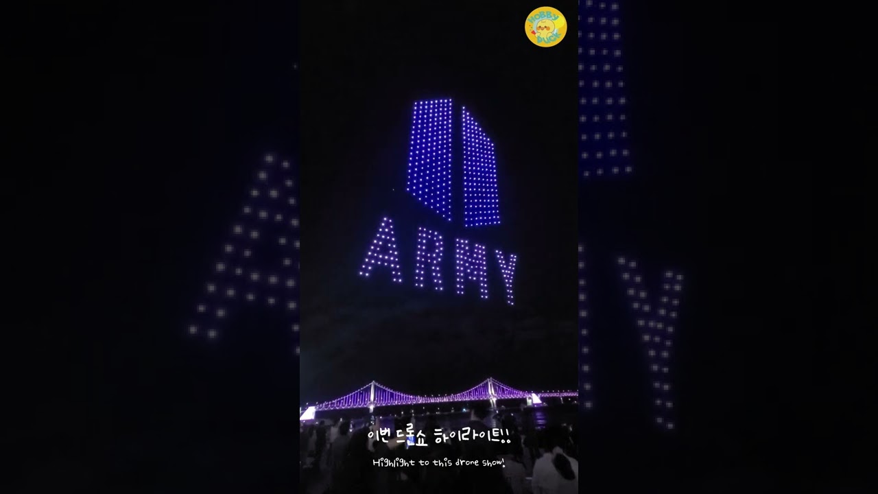 BTS drone Show full video 방탄 드론쇼 (+BTS)