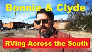 Bonnie and Clyde Museum & Gas Station in Gibsland Louisiana - Rving Across the South