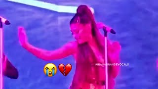 Ariana Grande was crying during thank u next in Pittsburgh, the hometown of her ex Mac Miller...