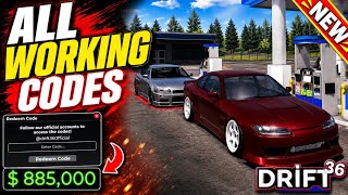 DRIFT 36 ⚠️ CODES 2026 | ALL NEW WORKING CODES | ROBLOX DRIFT 36 CODES #roblox #drift36 #codes