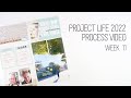 Project Life Process Video // Week 11, 2022 // Using up my card stash!