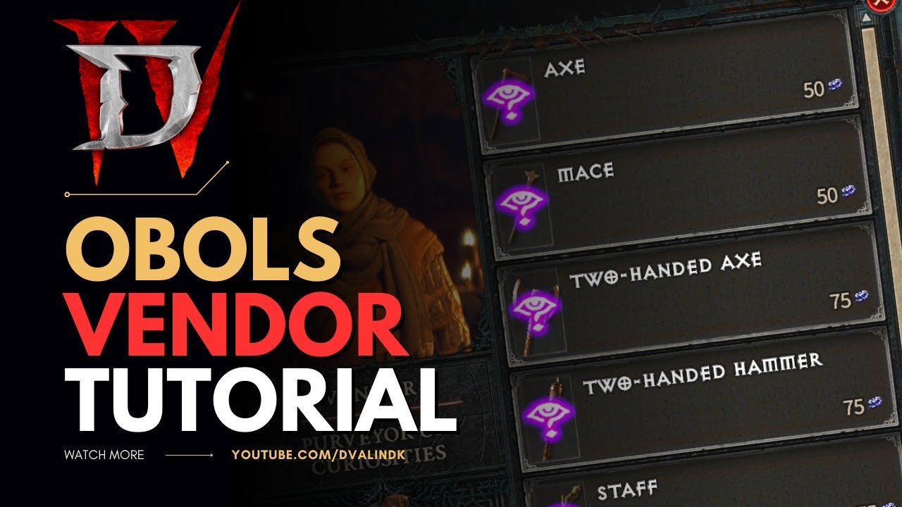 Diablo 4 Obols Curiosity Vendor Beginners Guide | Legendary Items | New