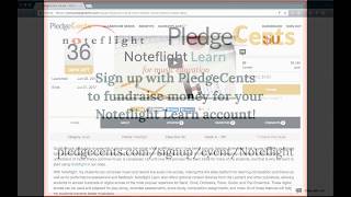 Fundraise for your Noteflight Learn account with PledgeCents!