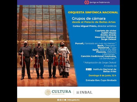 Grupos de cámara desde el Palacio de Bellas Artes / Orquesta Sinfónica Nacional / INBAL