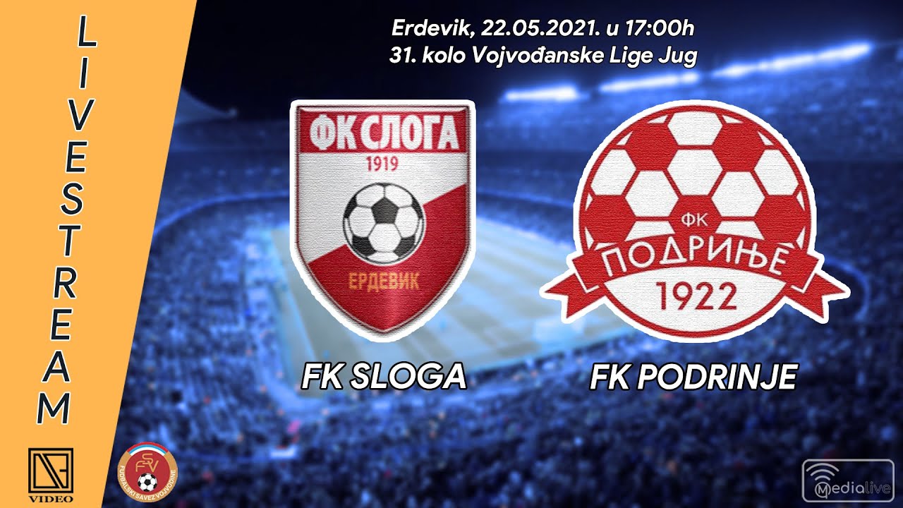 [22.05.2021.] FK "SLOGA" Erdevik - FK "PODRINJE" Mačvanska Mitrovica (Full match Livestream)