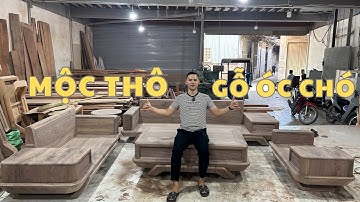 Bàn Giao Mộc Thô Sofa Gỗ Óc Chó Nhập Khẩu Nguyên Kiện Bắc Mỹ | Sofa Gỗ Óc Chó Cao Cấp