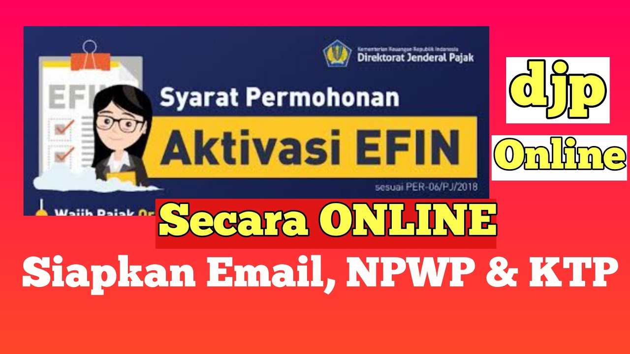 Cara Membuat EFIN Secara Online 2021 
