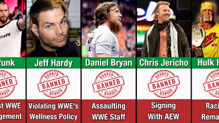 Wrestlers Banned FOREVER In WWE! Wrestlers You Didn't Know Are Banned By WWE | Dean Ambrose, CM Punk