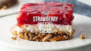 Best Strawberry Pretzel Dessert Salad ⁠