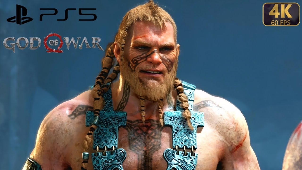 God of war 4 magni and modi boss fight 4k hard mode gameplay (no commenatury)