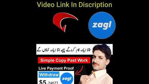 Za.gl Withdraw Proof 2021 | Zagl Best Online Earning Website | #Zagl #Shorts #Ytshorts