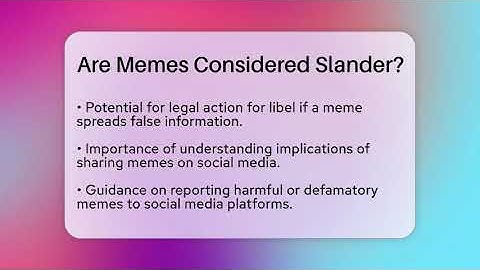 Are Memes Considered Slander? - Everyday-Networking