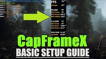 CapFrameX basic setup guide(MSI Afterburner alternative)
