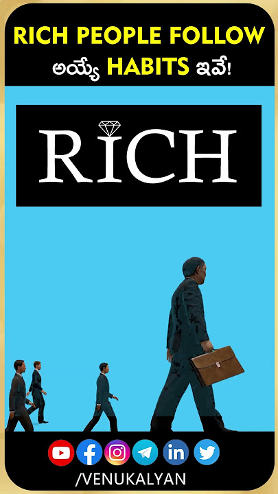 Habits Of Rich People | Rich vs Poor Mindset | Venu Kalyan Motivational Speech
