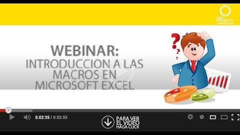 Webinar Introducción a Macros en Excel