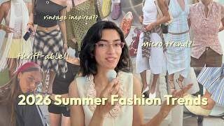 2026 SUMMER FASHION TRENDS | micro trends vs. lasting trends | thrift able | vintage inspired