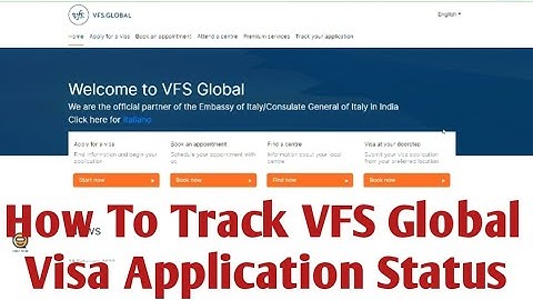 How to track vfs global visa application status online || how to track your passport