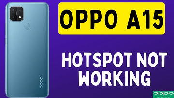 OPPO A15 Hotspot Not working problem Fix