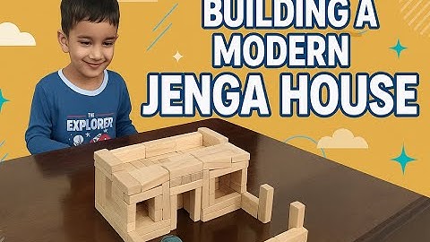 How to Build a Modern Home with Jenga Blocks (DIY House Tutorial) 🏠 Amazing Creative Build Idea!