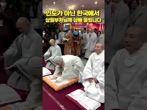 인도가 아닌 한국에서 상월부처님께 삼배 올리는 자승스님 #서울국제불교박람회