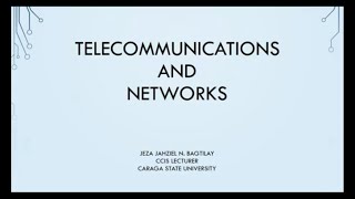 Telecommunications and Networks