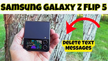 Samsung Galaxy Z Flip 5 Delete Text Messages || How to remove text messages
