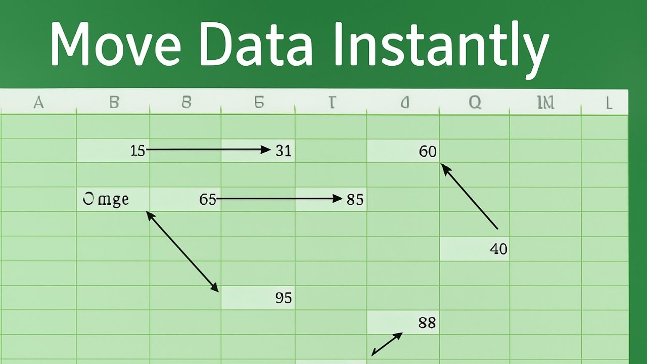 How to move column, row and cells in excel - YouTube