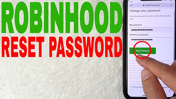 ✅  How To Reset Robinhood Password 🔴