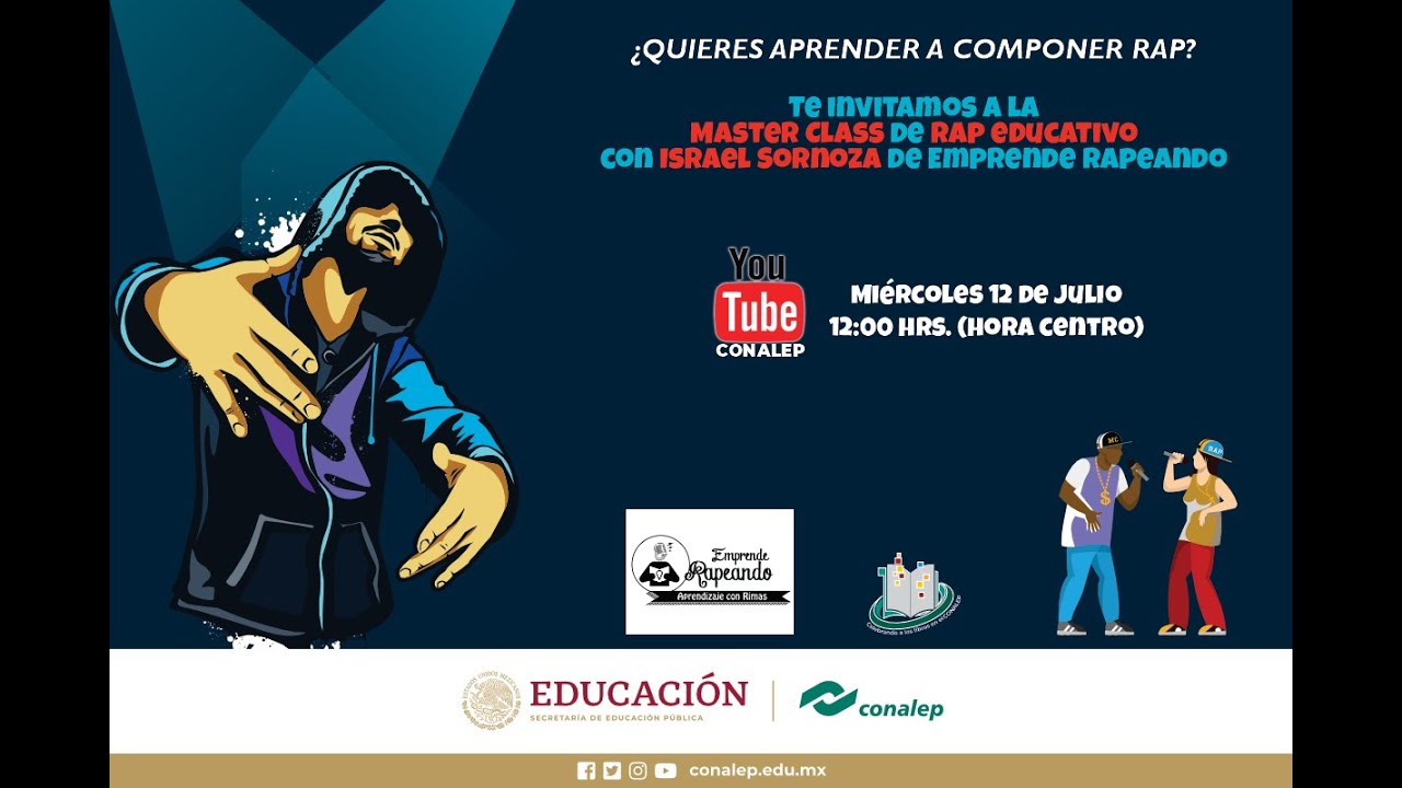 MASTER CLASS RAP EDUCATIVO CON ISRAEL SORNOZA. EMPRENDE RAPEANDO ...