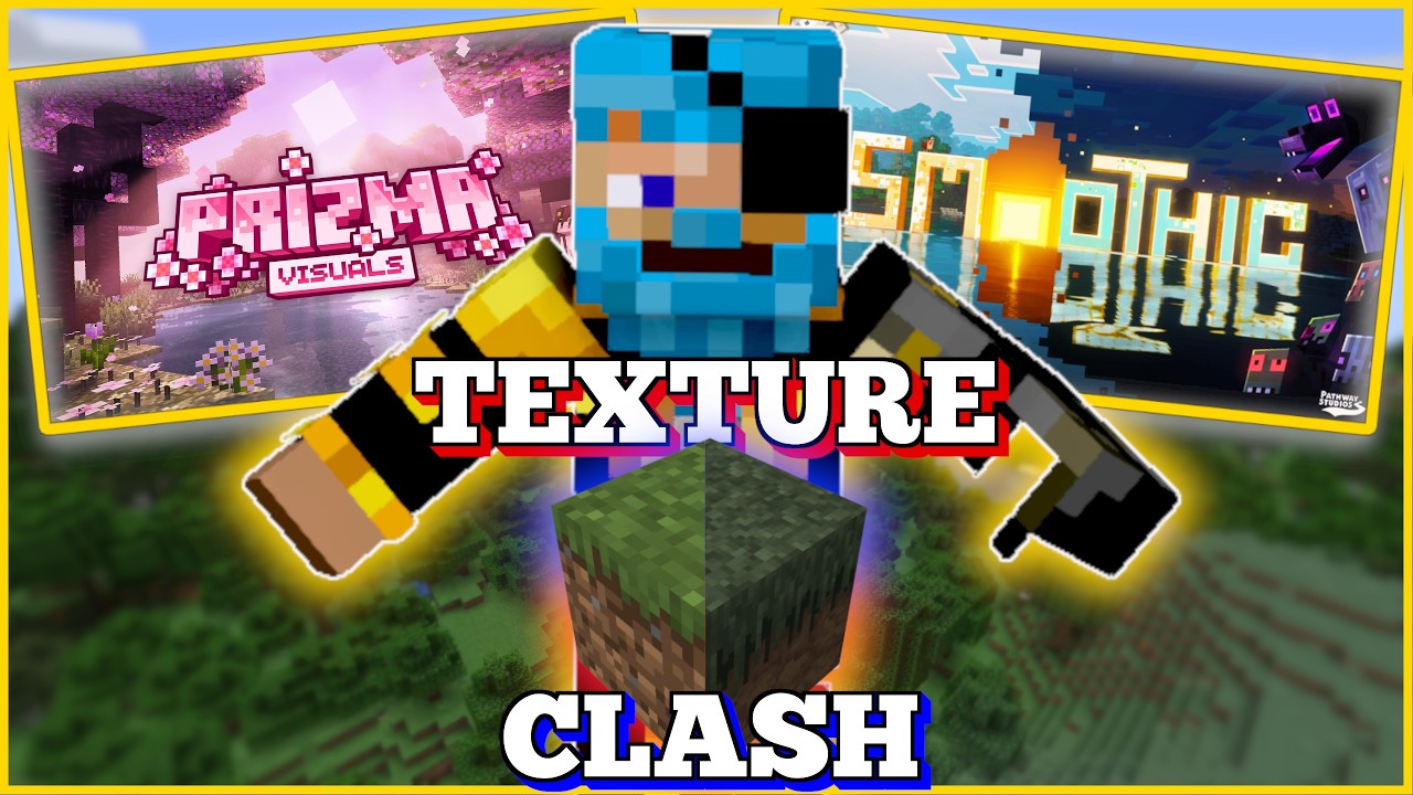 Minecraft Texture Pack Comparisson Prizma Visuals vs Smoothic ¦ Texture Clash! ¦ Minecraft Texture Pack ...