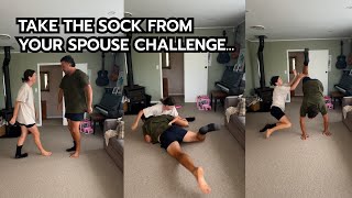 Take the sock from your spouse challenge 😳