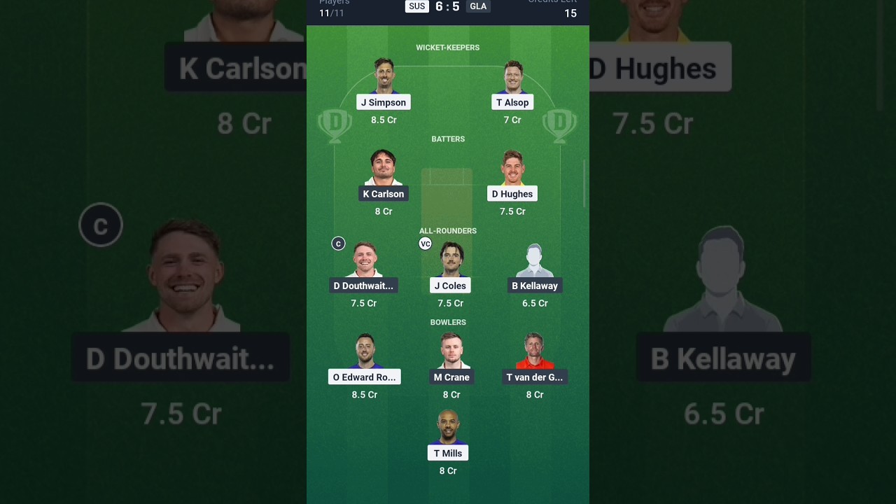sus vs gla dream11 prediction