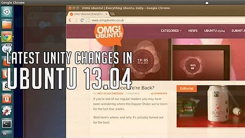 Recent Unity Changes in Ubuntu 13.04