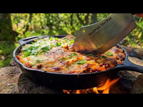 Primitive Cooking: Easy Lasagna in the Wild 🔥