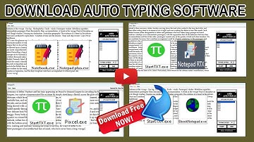 How to Download Auto Typing Software for Data Entry Notepads