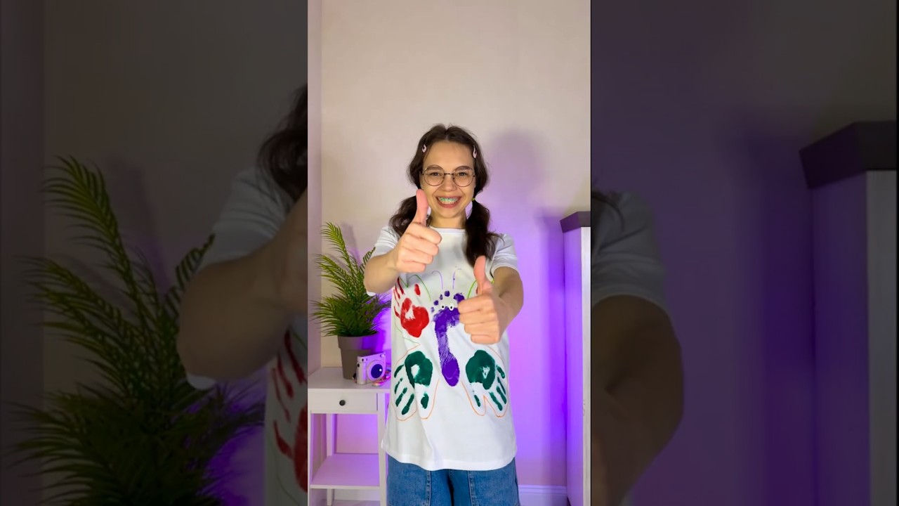 🦋👕 Нарисуй бабочку! Рисунок на футболку за считанные минуты 😄✨ 