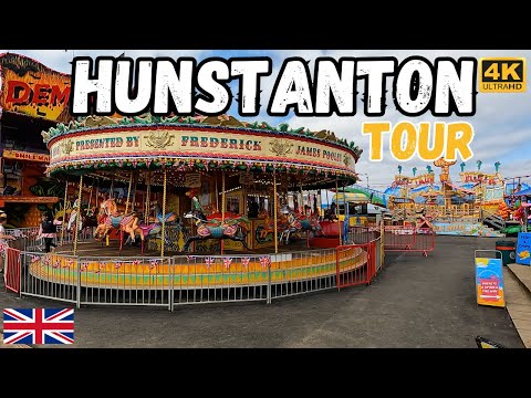【4K】HUNSTANTON WALKING TOUR NORFOLK AKA SUNNY HUNNY