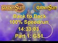 Golden Sun + Golden Sun: The Lost Age &quot;100%&quot; No S&amp;Q Speedrun in 14:33:03 (Part 1: Golden Sun)