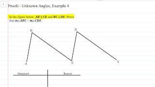 How to Prove Two Angles are Equal in Measure (Two-column proof): Example 4 | Math Energy TV Profile