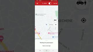 Adika Taxi driver application user guide screenshot 1