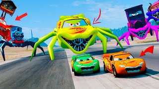 Live Epic Escape From Lightning McQueen Eater Monsters in BeamNG.Drive! Insane Crashes & Stunts! #22