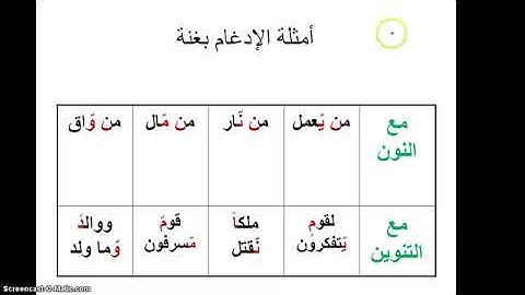 قرآنيات البيـــــان أحكام التجويد (الادغام)
