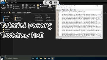 [ TUTORIAL ] PEMASANGAN TEXTDRAW HBE | GTA SAMP
