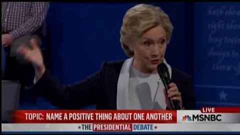 Hillary Clinton Says Something Nice About Donald Trump