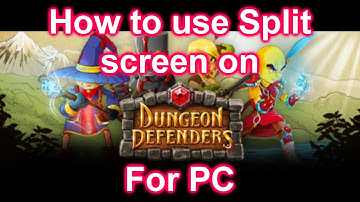 Dungeon Defenders How to use split screen on PC